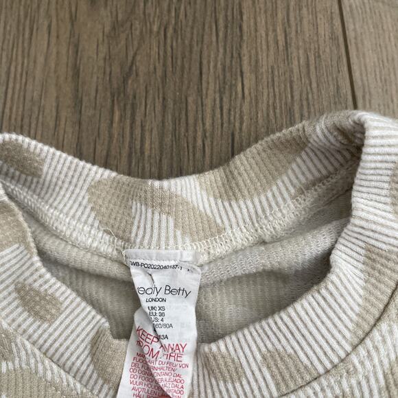 Sweaty Betty White Cream Glisten Seamless Long Sleeve Top Size UK XS US 4 - Picture 8 of 16